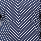 Karen Scott Women's Striped V-Neck Top Blue Size Small