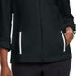 Karen Scott Women's Sport French Terry Ribbon-Trim Jacket Black Size Extra Large