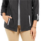 Karen Scott Women's Sport French Terry Ribbon-Trim Jacket Black Size XX Large