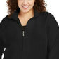Karen Scott Women's Plus Size French Terry Jacket Black Size O-Small