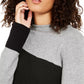 Alfani Women's Colorblocked Sweater  Gray Size Extra Large