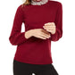 alfani-womens-pearl-neck-blouson-sweater-wine-size-large-4