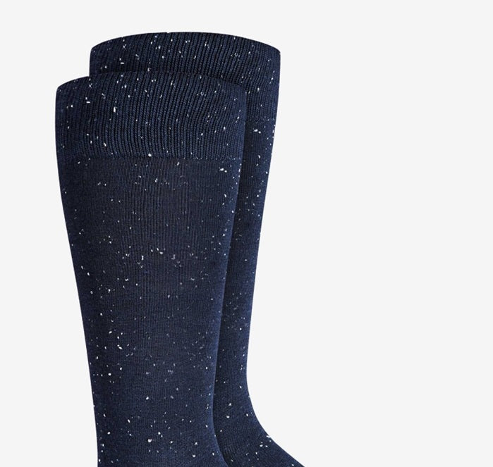 Alfani Men's Speckled Socks Med Blue Size 10-13