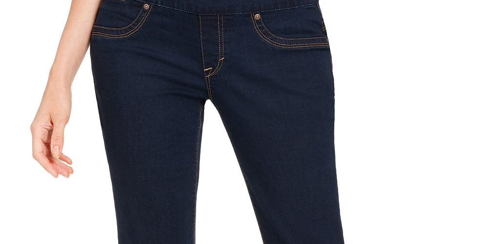 Style & Co Women's Ella Pull-On Bootcut Jeans Blue Size Extra Small