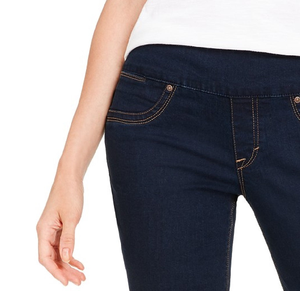 Style & Co Women's Ella Pull-On Bootcut Jeans Navy Size Medium