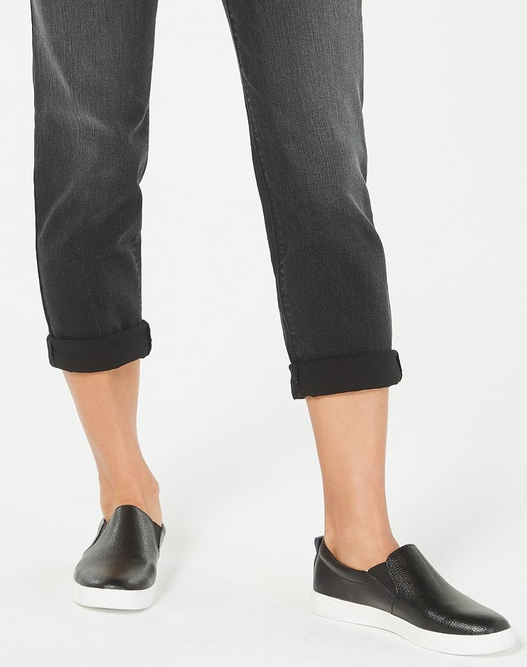 Style & Co Women's Pull On Boyfriend Jeans Black Size Extra Large