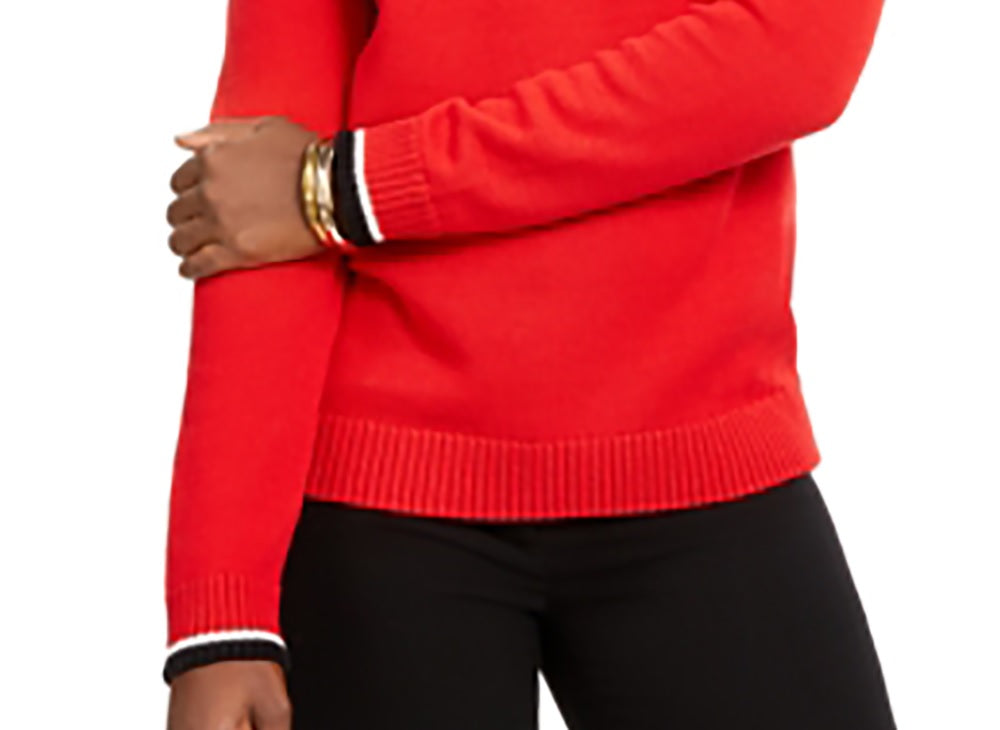 Charter Club Women's Scottie Fair Isle Sweater Medium Red, साइज़ X-Large
