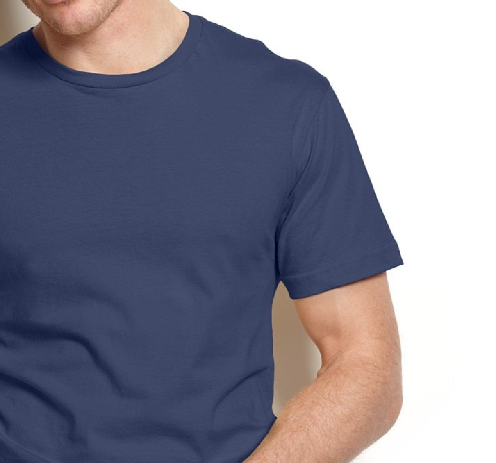 Alfani Men's Crew-Neck Undershirt Navy Size Small