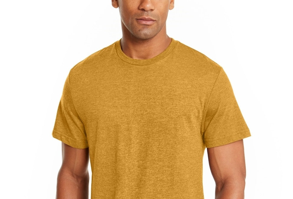 Alfani Men's Crewneck Undershirt Yellow Size Medium