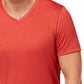 Alfani Men's Soft Touch Stretch V-Neck T-Shirt Red Size Large