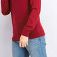 Alfani Men's Merino Blend Solid Crewneck Sweater  Wine Size 2 Extra Large