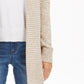Charter Club Women's Marled Shawl-Collar Cardigan Med Beige Size Large