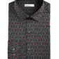Bar III Men's Slim-Fit Performance Stretch Rose Arch-Print Dress Shirt Black Size 32-33