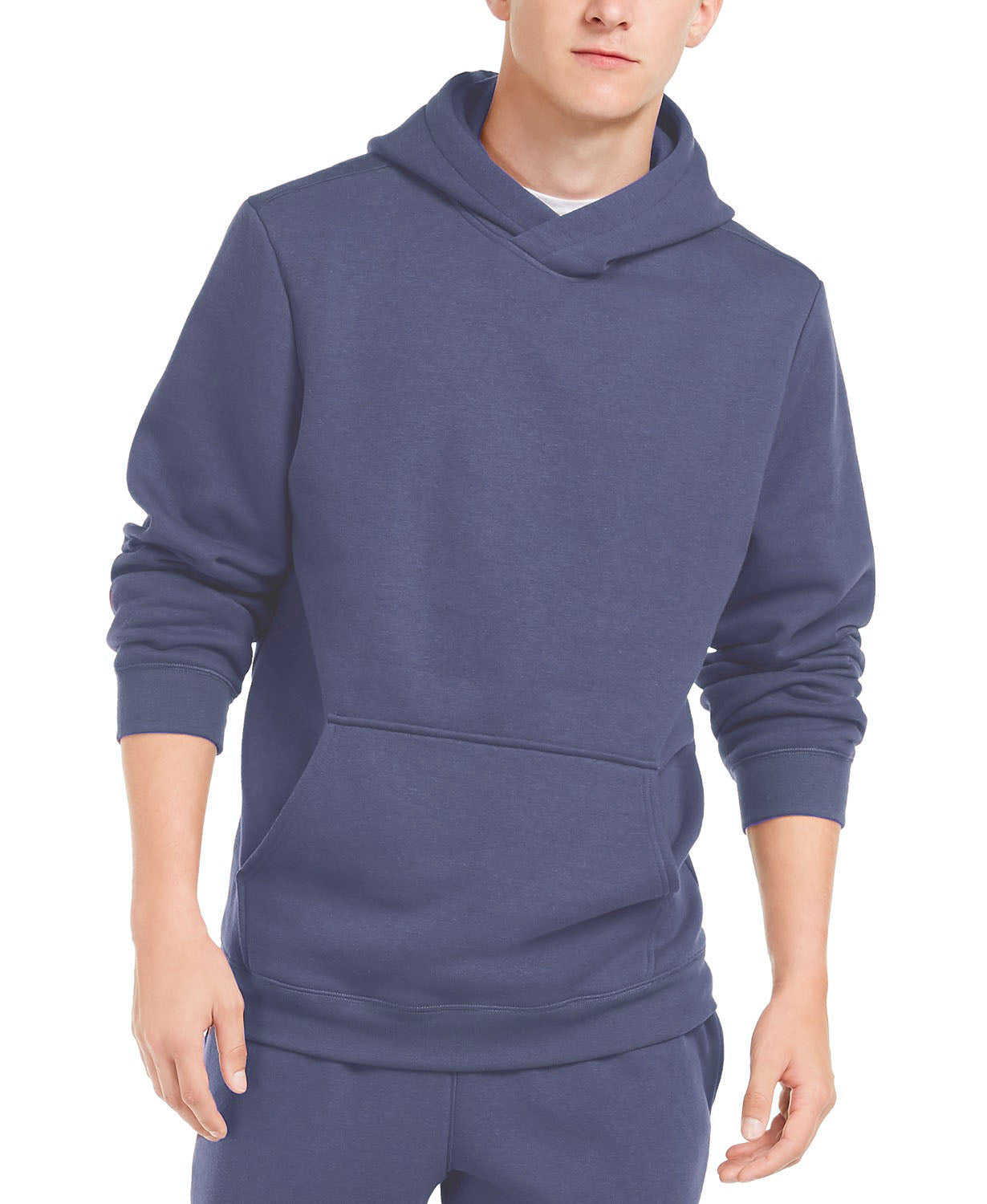 ID Ideology Men's Fleece Hoodie Dark Blue Size Small