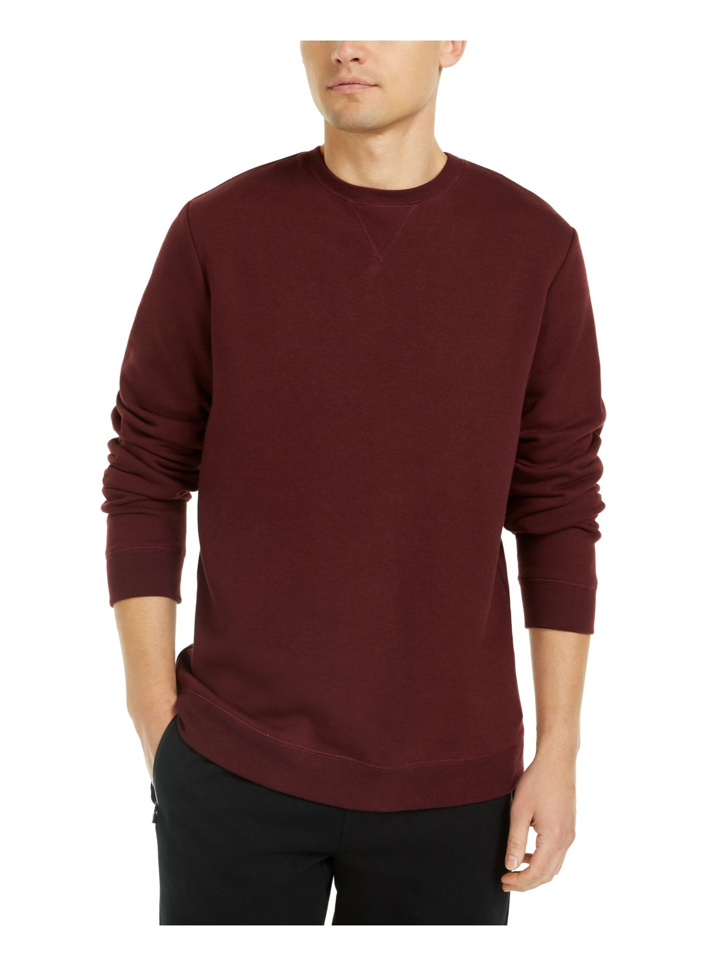 ID Ideology Men's Fleece Sweatshirt Red Size Small