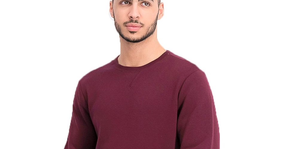 ID Ideology Men's Fleece Sweatshirt Wine Size X-Large