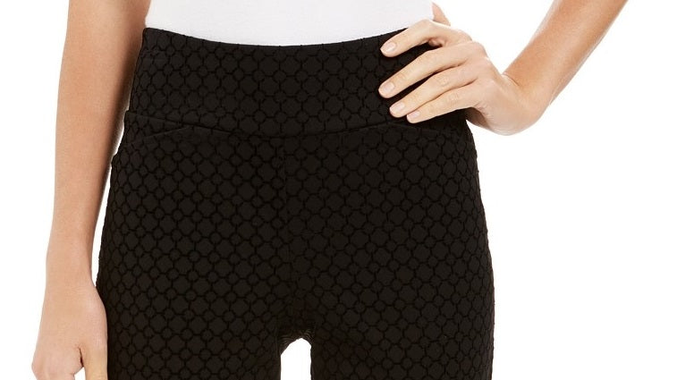 Charter Club Women's Pull-On Tummy Control Pants Black Size 6