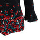 Charter Club Women's Petite Ruffle-Cuff Top Black Size Small