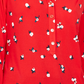 Charter Club Women's 3/4 Sleeve Printed Polo Top Medium Red Size XX-Large