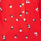 Charter Club Women's 3/4 Sleeve Printed Polo Top Red Size Medium