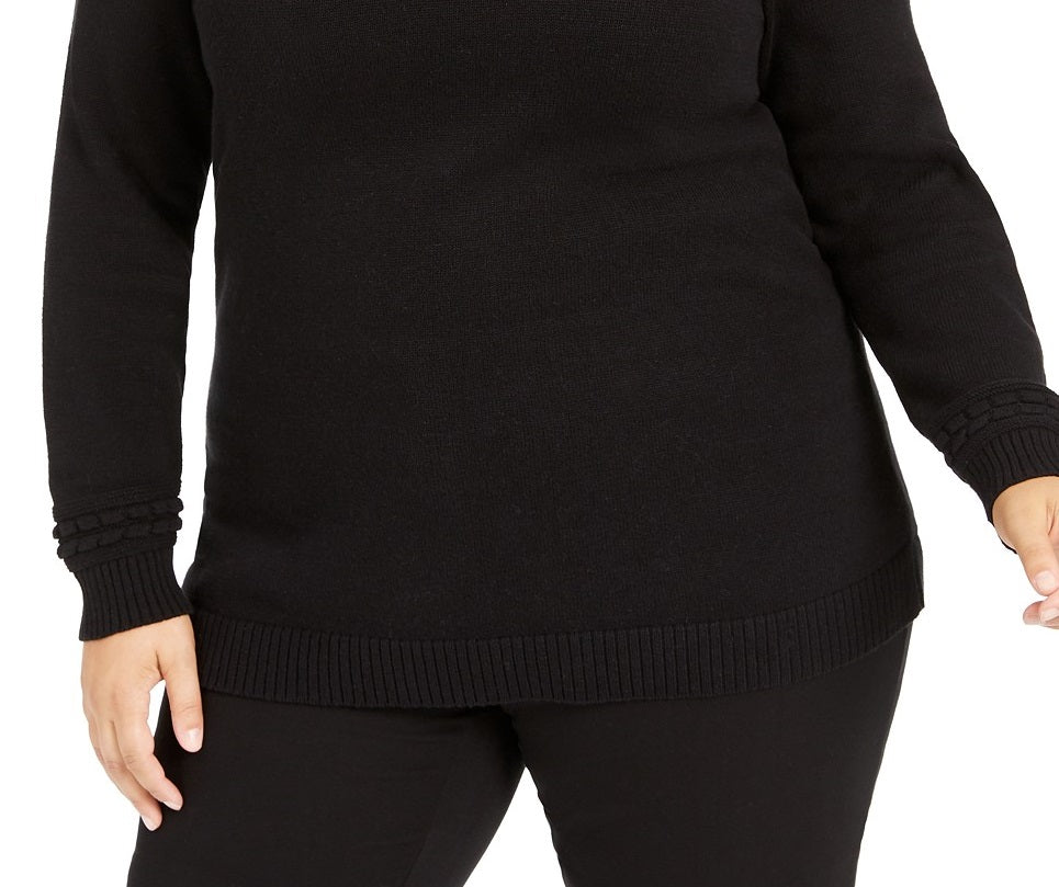 Charter Club Women's Plus Size Metallic Bi-Color Sweater Beige Size 2 Extra Large