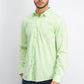 Alfani Men's Classic-Fit Abstract Plaid Shirt Green Size Medium