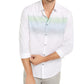 Alfani Men's Classic-Fit Abstract-Stripe Shirt White Size XX Large