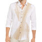 Alfani Men's Classic-Fit Abstract Line-Print Shirt White Size 2 Extra Large