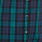 Charter Club Women's Cotton Plaid Shirt Black Size Large