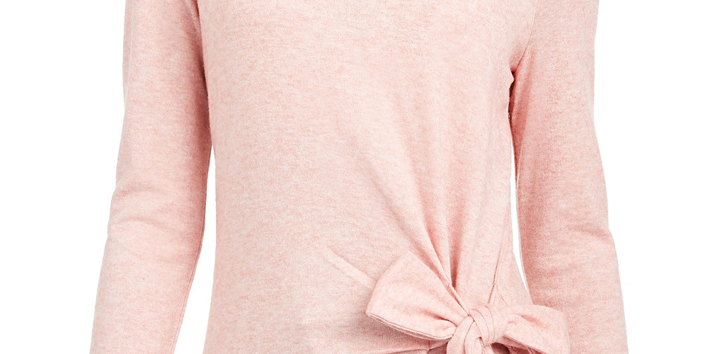 INC International Concepts Women's Side-Tie Top Pink Size 2 Extra Large