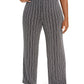 JM Collection Women's Plus Size Metallic Soft Pants Black Size X-Large