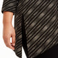 JM Collection Women's Plus Size Asymmetrical Metallic Top Black Size X-Large