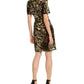 INC International Concepts Women's Velvet & Sequin Dress Gold Size Small
