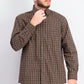 Club Room Men's Classic/Regular-Fit Stretch Wrinkle-Resistant Tartan Dress Shirt Black Size 34-35