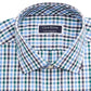 Club Room Men's Classic/Regular-Fit Stretch Wrinkle-Resistant Gingham Dress Shirt Blue Size 36-37