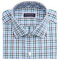 Club Room Men's Classic/Regular-Fit Stretch Wrinkle-Resistant Gingham Dress Shirt Navy Size 32-33
