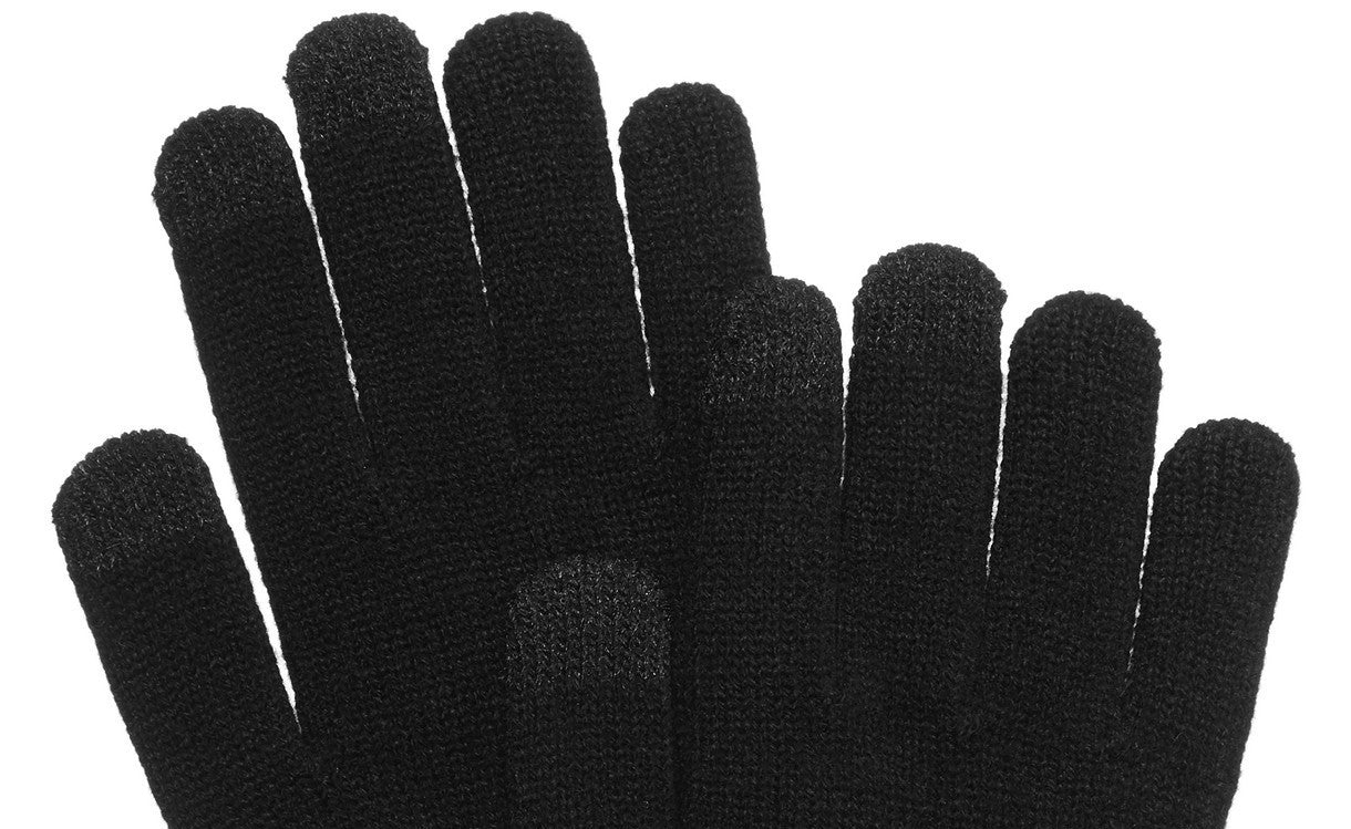 Alfani Men's Space-Dyed Gloves Charcoal Size Regular