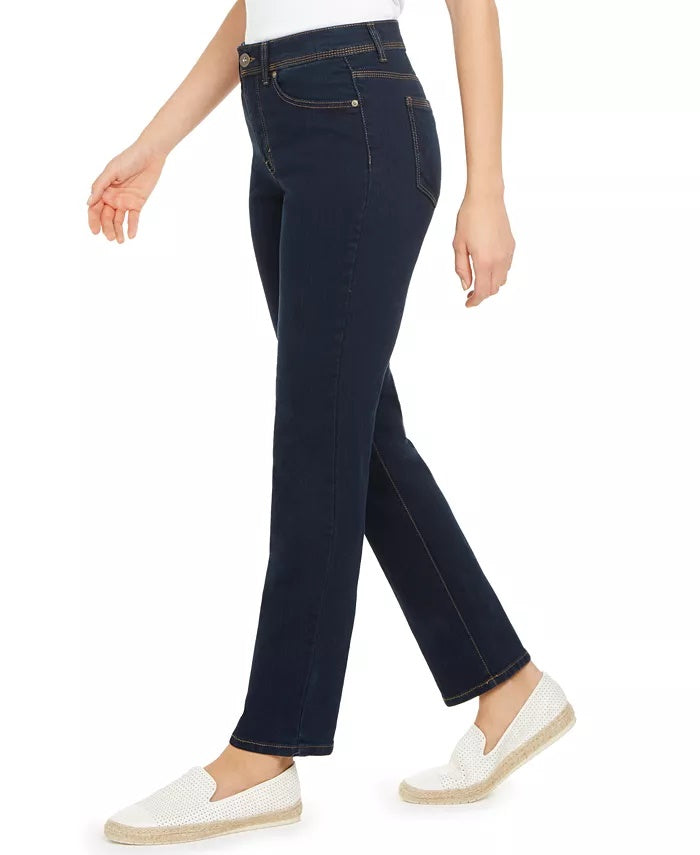 Style & Co Women's Petite Tummy-Control Jeans Blue Size 4