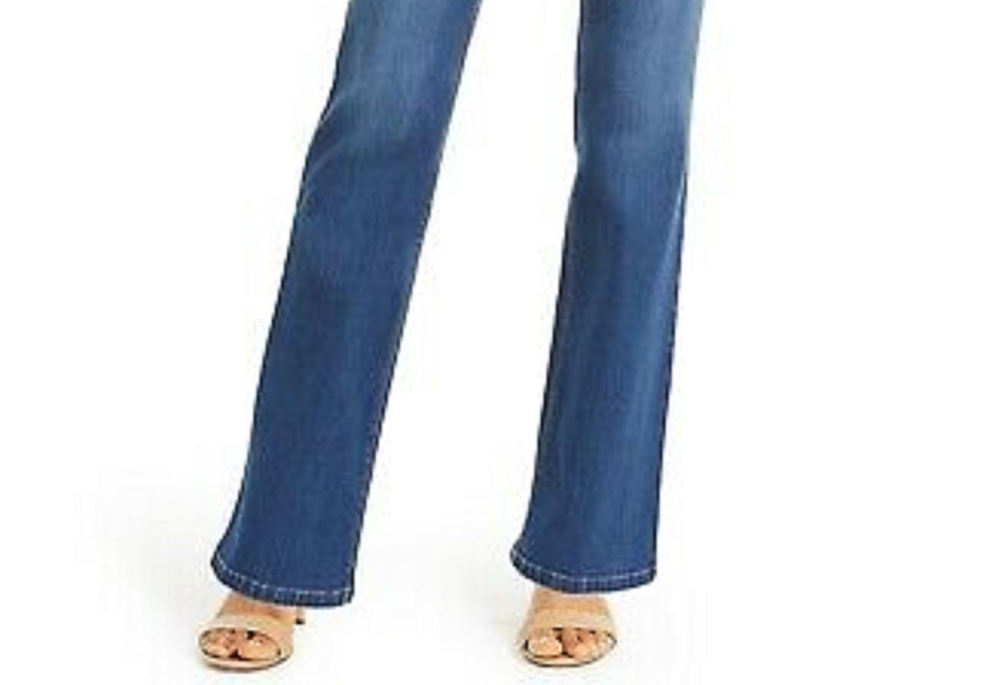 Style & Co Women's Ella Pull-On Bootcut Jeans Med Blue Size Extra Small