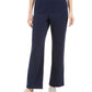 Karen Scott Women's Petites Microfleece Pants Blue Size Small