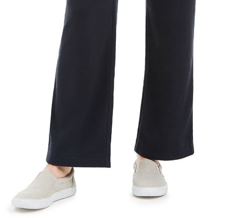 Karen Scott Women's Petites Microfleece Pants Black Size Medium