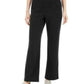 Karen Scott Women's Petites Microfleece Pants Black Size Petite