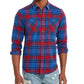 American Rag Men's Brady Plaid Shirt Navy Size Large