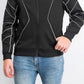 INC International Concepts Men's Piped Zip-Front Knit Jacket Black Size2 X-Large