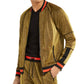 INC International Concepts Men's Disco Track Jacket Gold Size 2XLT