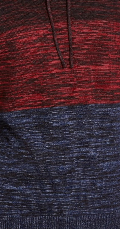 American Rag Men's Heathered Colorblocked Hoodie Red Size Large