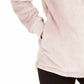 Ideology Women's Faux-Fur Quarter-Zip Hoodie Pink Size Small