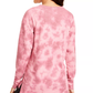 Ideology Women's Tie-Dyed High-Low Hem Sweatshirt Red Size Small