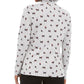 Karen Scott Women's Petite Cats & Bows Printed Mock-Neck Top Gray Size Extra Large