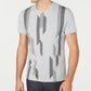 Alfani Men's Bar Graphic Intarsia T-Shirt Dark Gray Size Large